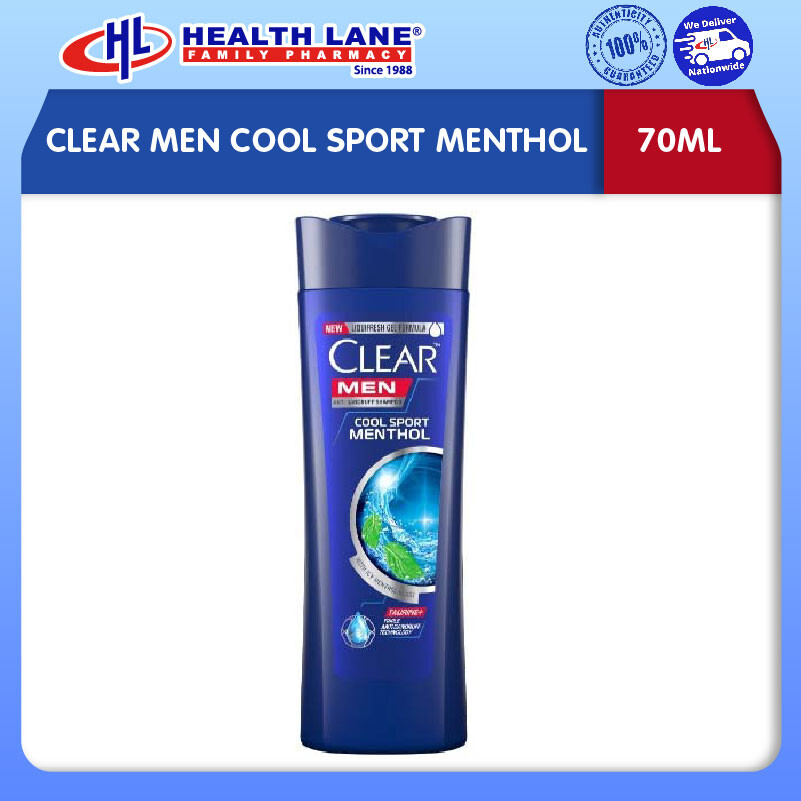CLEAR MEN COOL SPORT MENTHOL 70ML 